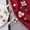 38pcs Rhinestone Pearl Flower Cabochons – Mixed Colors Flatback Faux Pearl Buttons for DIY Jewelry, Hair Accessories, Brooches, Crafts & Home Decor